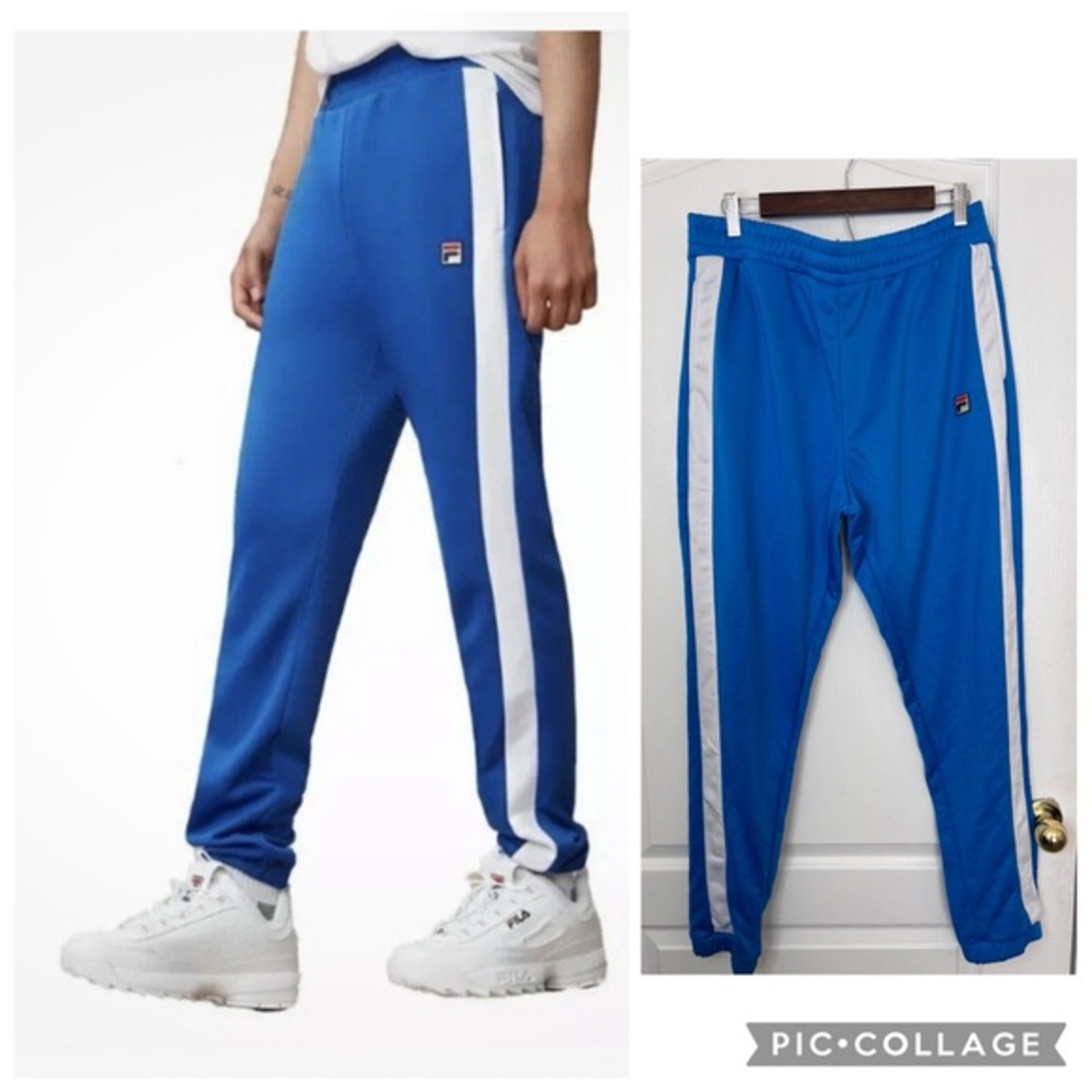 Fila Blue Athletic Pants with White Accents size XL